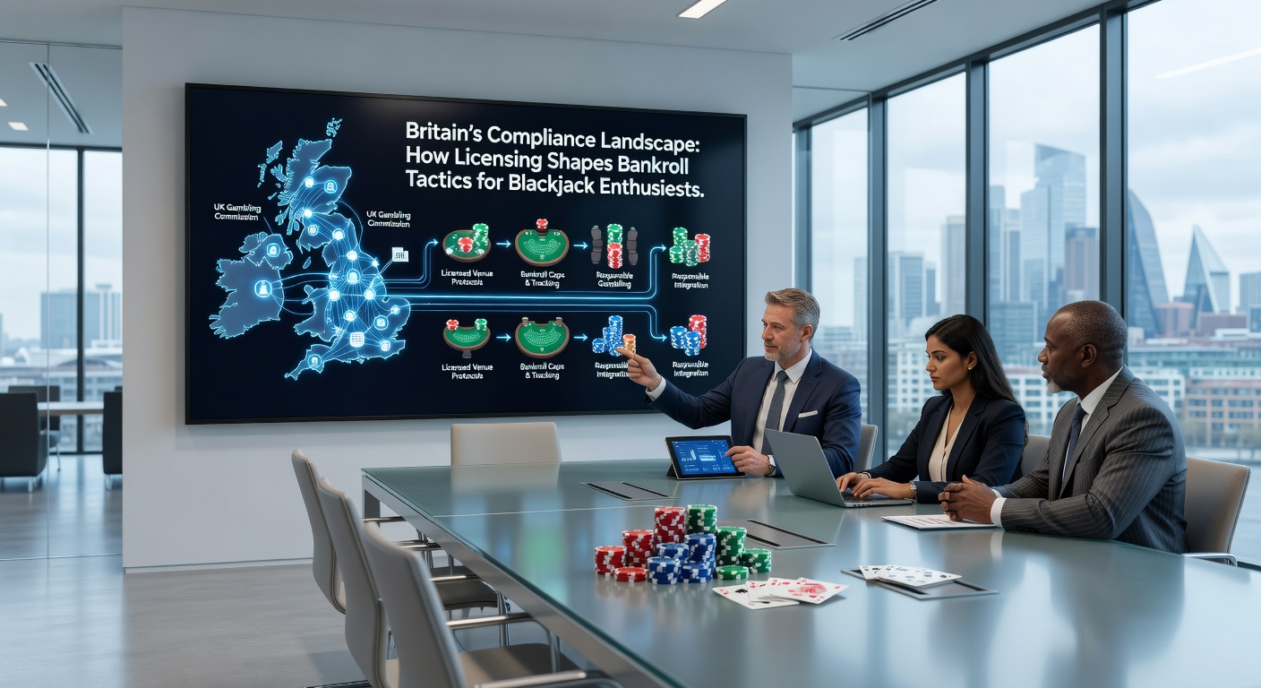 Blackjack players reviewing bankroll allocation strategies under licensed platform constraints