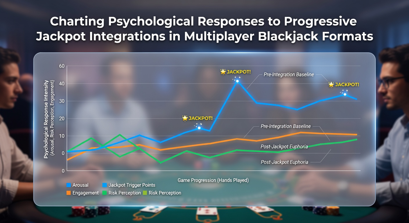 Players at a multiplayer blackjack table reacting to a progressive jackpot trigger