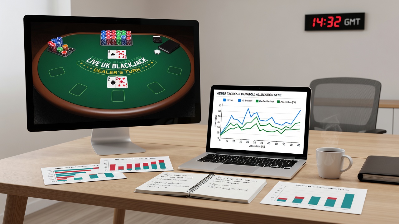 Charts displaying bankroll allocation patterns synced with live blackjack viewer tactics on licensed platforms