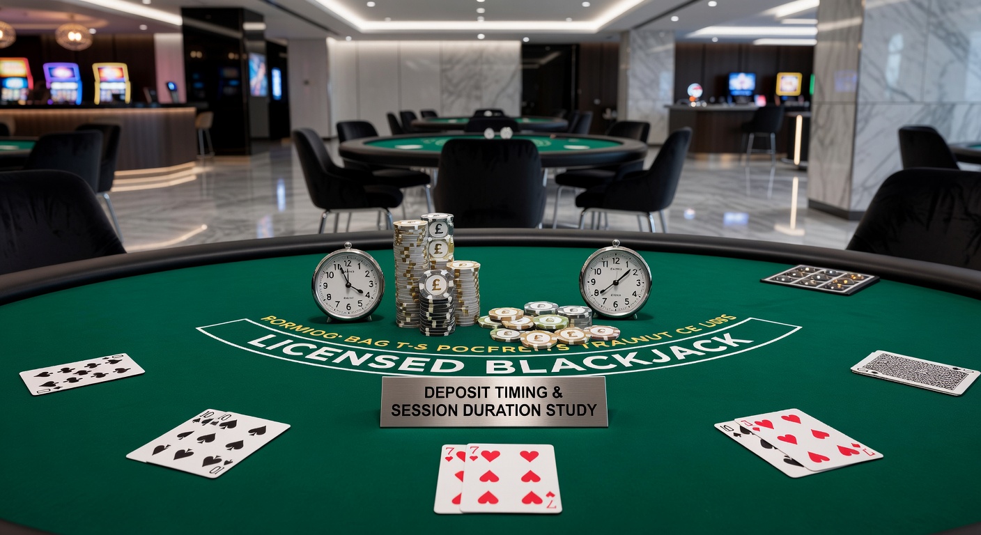 Licensed blackjack table in a British casino with players placing bets during peak evening hours