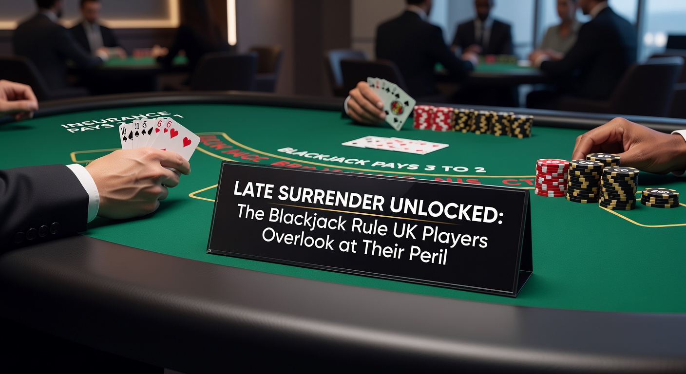 Strategy chart excerpt showing late surrender decisions for hard 15 and 16 against dealer 10, with green highlights for optimal plays