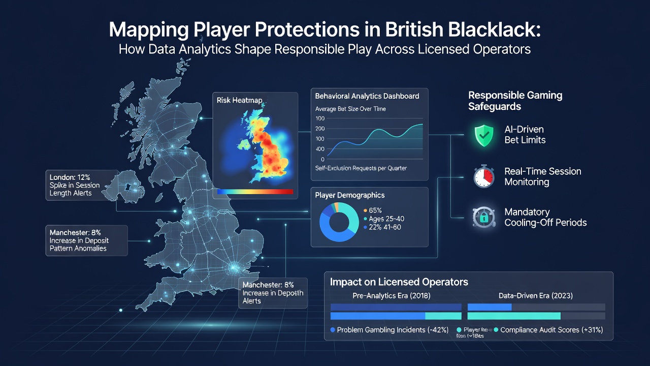 Split view comparing live casino floor analytics feed and virtual blackjack server dashboard