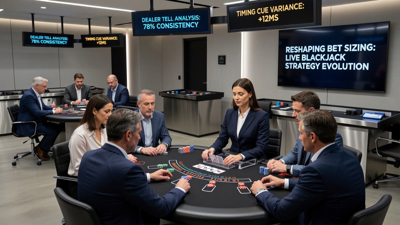 Close-up view of blackjack table with timing display overlays used in regulated UK streams