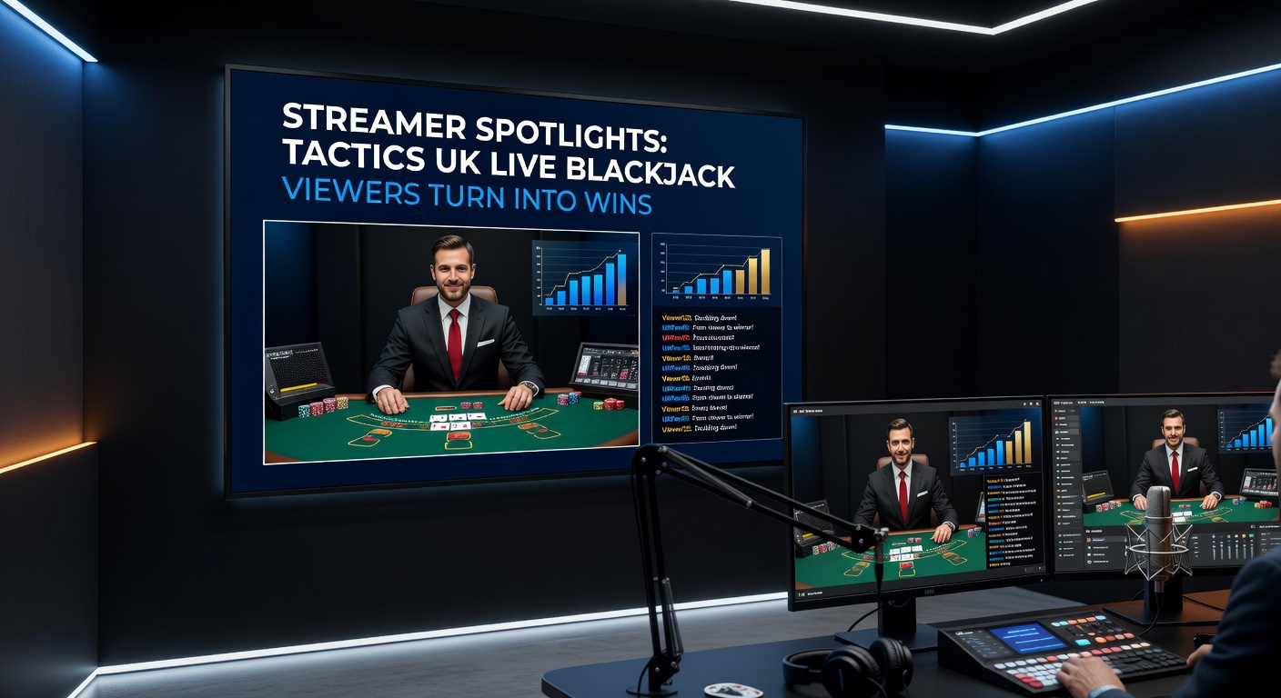 Close-up of a streamer's screen during a tense blackjack hand, with chat overlay discussing side bet risks and bankroll tips